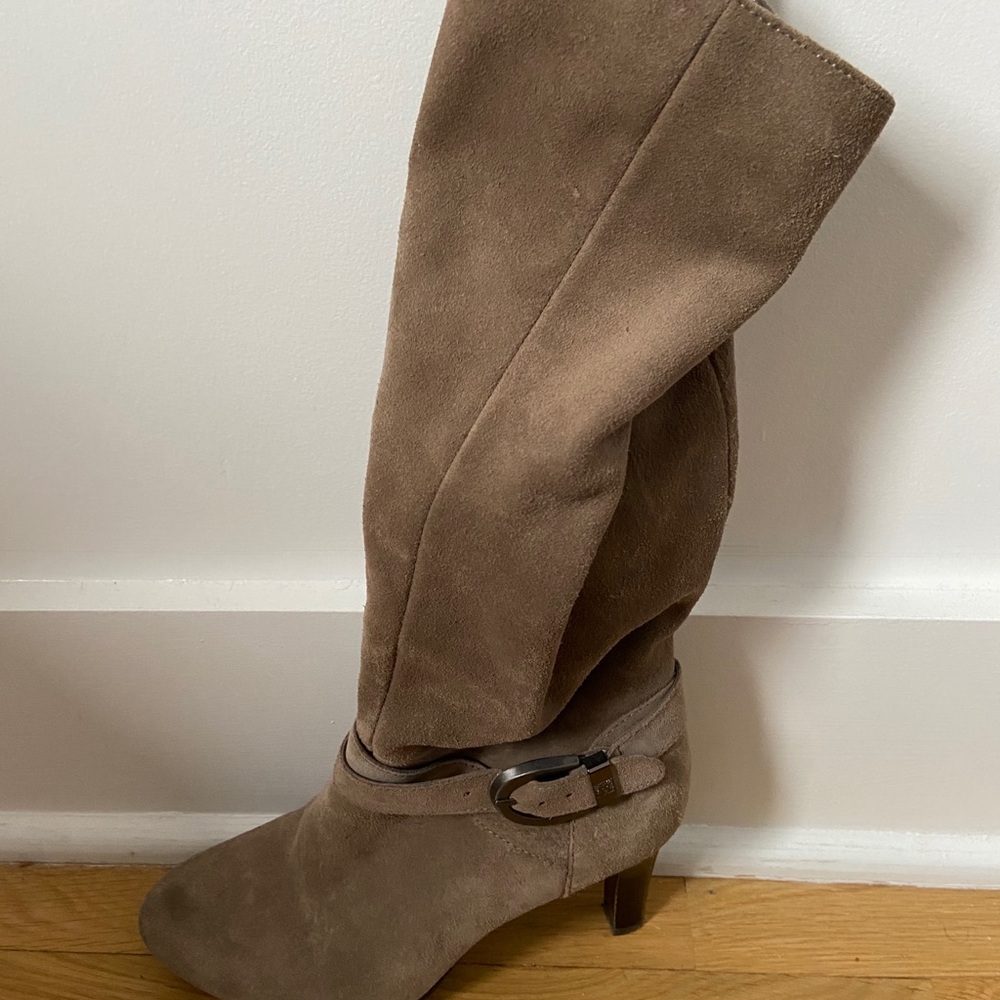 Anne Klein tall tan boots